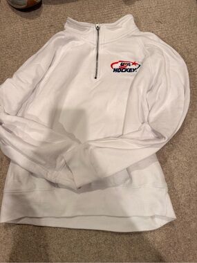 Blue 84 White Fleece Quarter-Zip Pullover